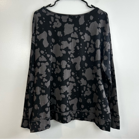 Rachel Hollis Black/Grey Made for More Acid/Stonewash Crewneck Sweatshirt Medium - Picture 6 of 10